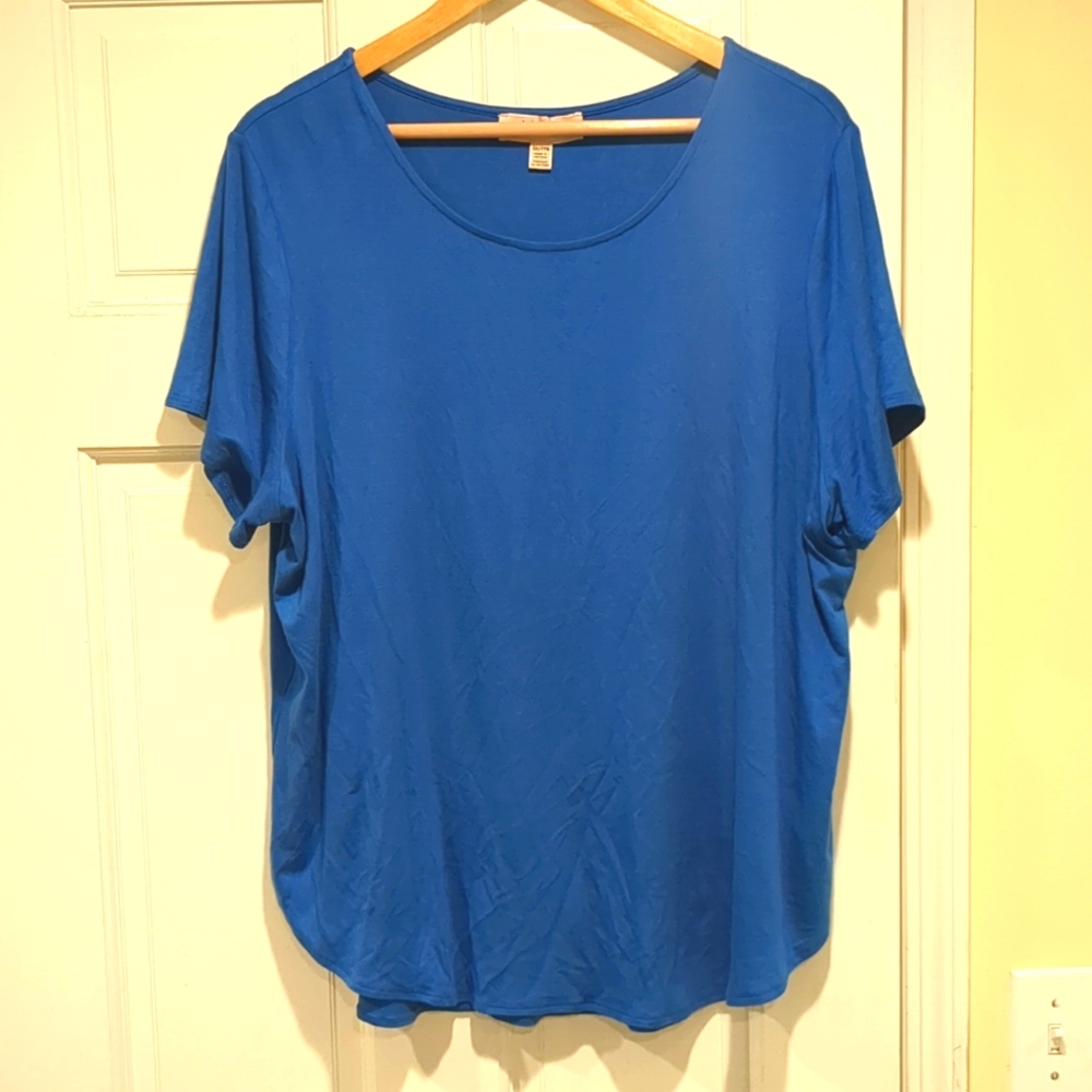 Blue Women's Scoop Neck Tee